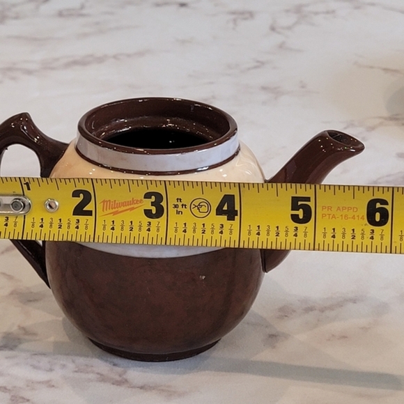 Sadler England Mini Vintage Tea Pot Brown Cream - Picture 11 of 12